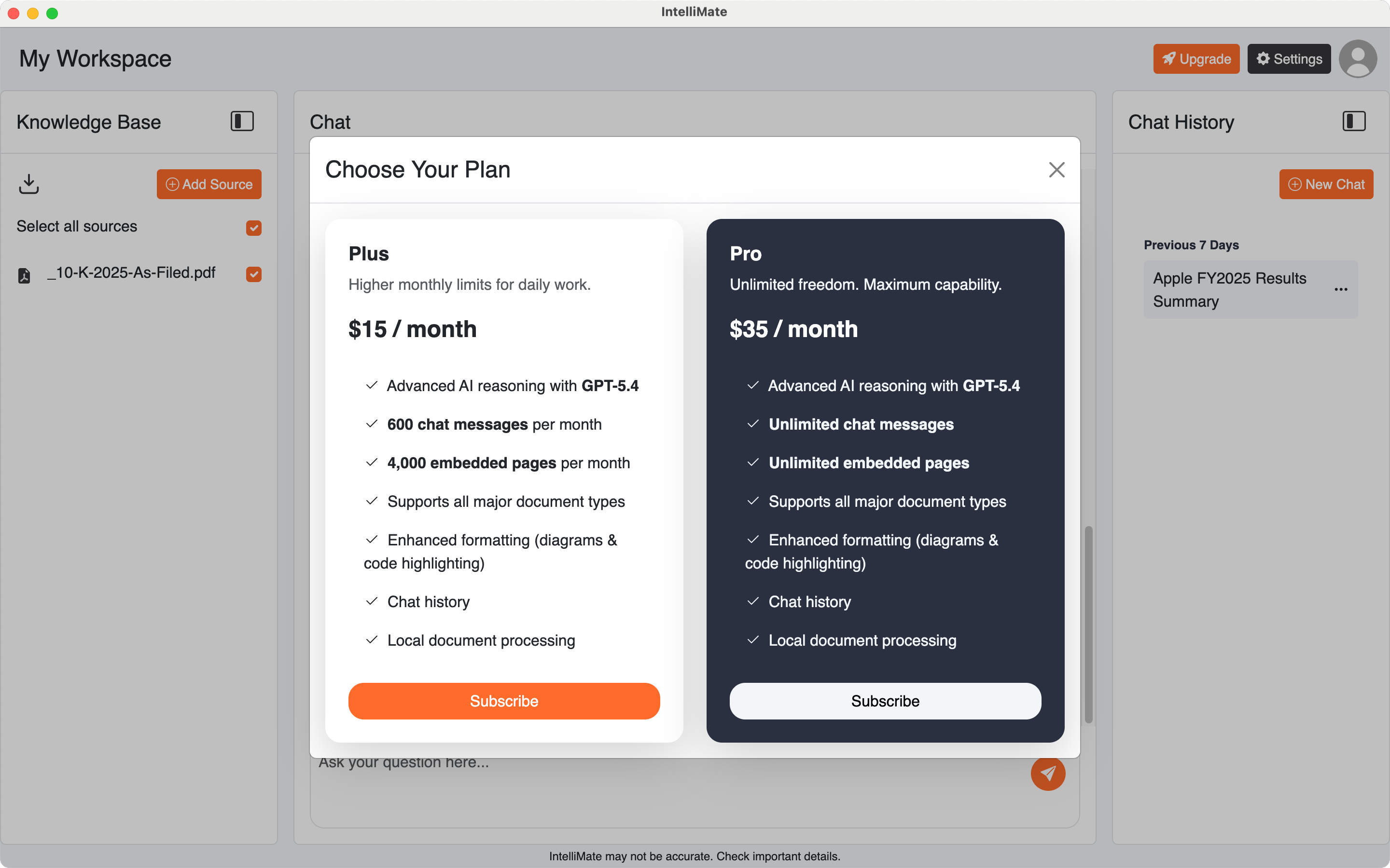 IntelliMate upgrade screen